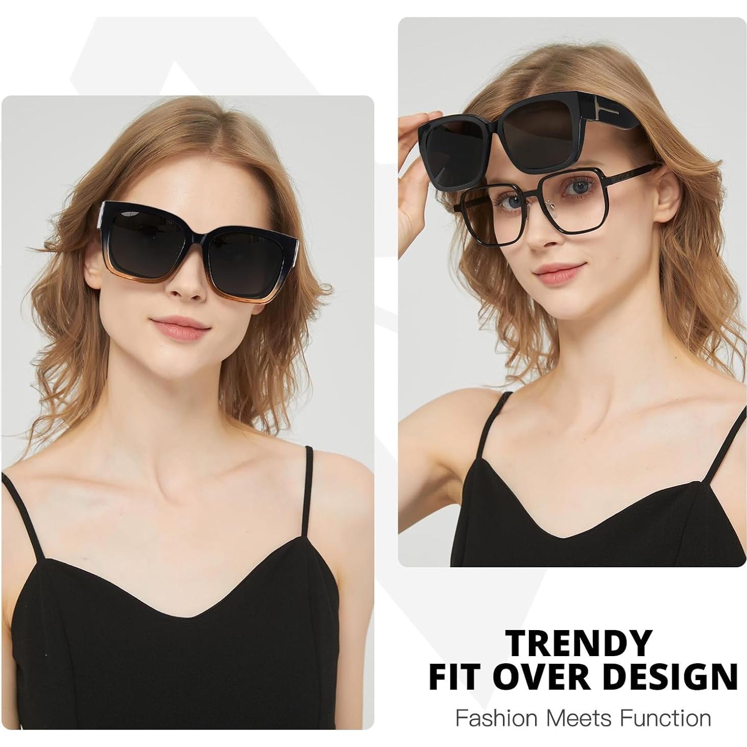 Gafas de sol Myiaur Fit Over polarizadas UV400 para mujer