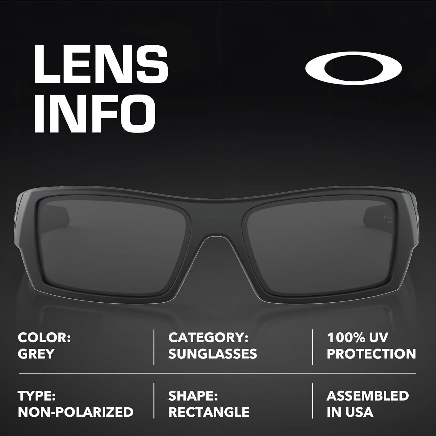 Gafas de Sol Oakley Gascan OO9014 Marco Negro Mate Lentes Grises