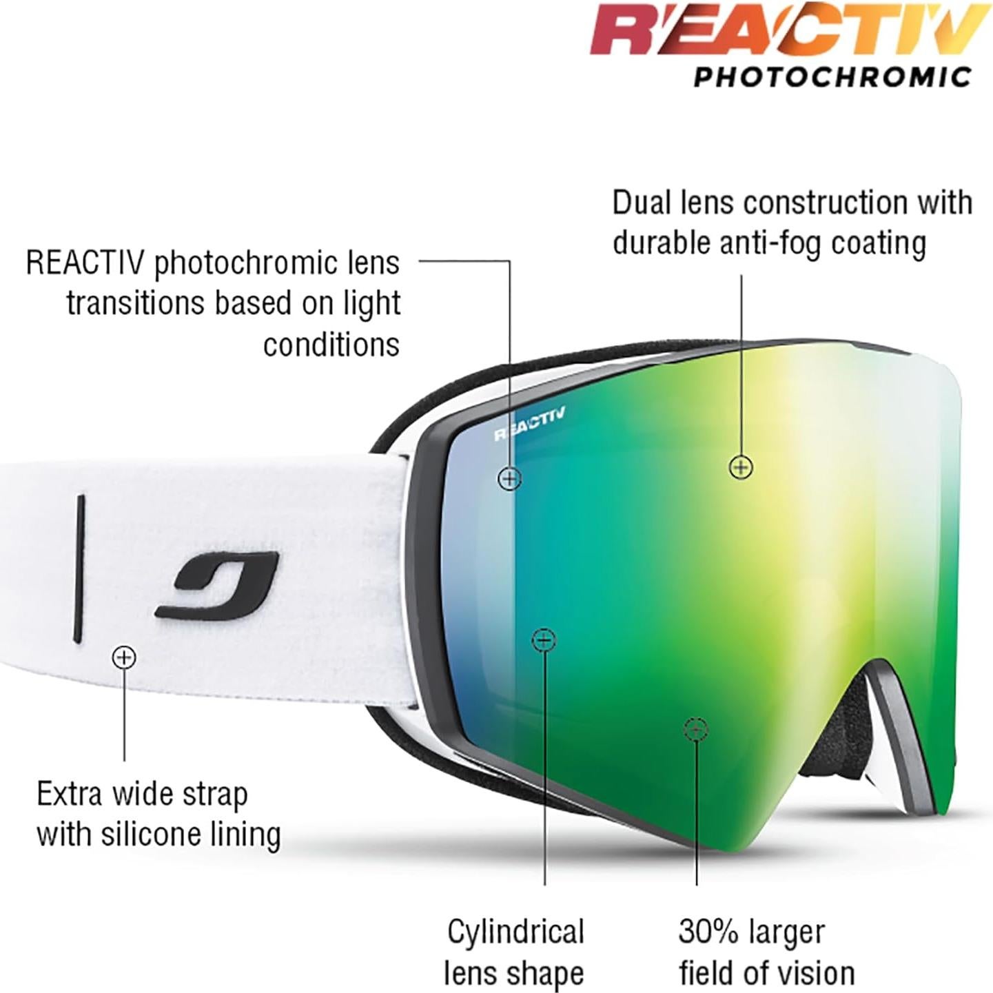 Gafas de Nieve Julbo Razor Edge Fotoquímicas REACTIV 1-3