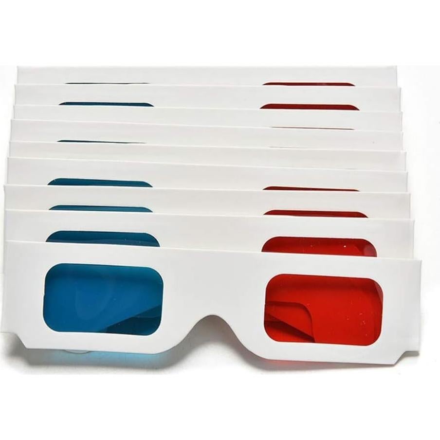 Gafas 3D Plegables de Cartón Sluswallow - 3 Pcs Unisex