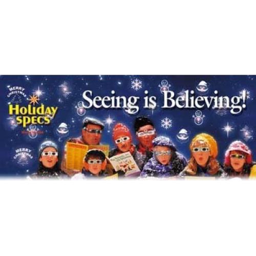 Gafas 3D de Navidad Copos de Nieve - 3 PARES - Gafas 3Dstereo