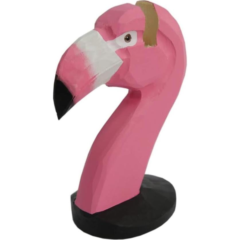 Soporte de Gafas de Madera Tallada a Mano Flamingo 11.9 cm