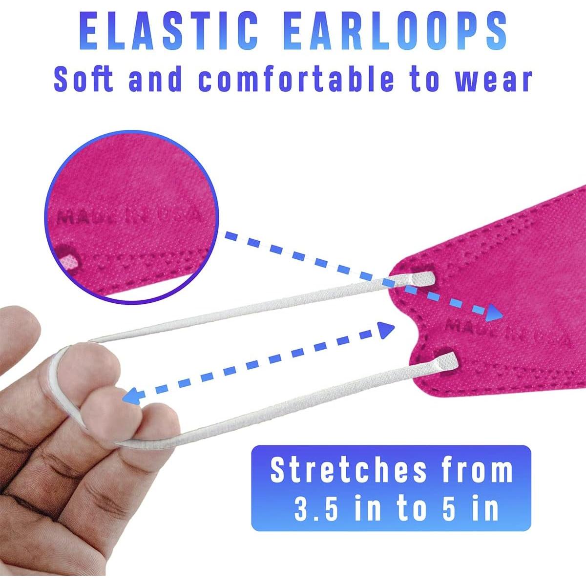 Mascarilla Desechable Lutema 5 Capas 20 pcs Diseño 3D Rosa