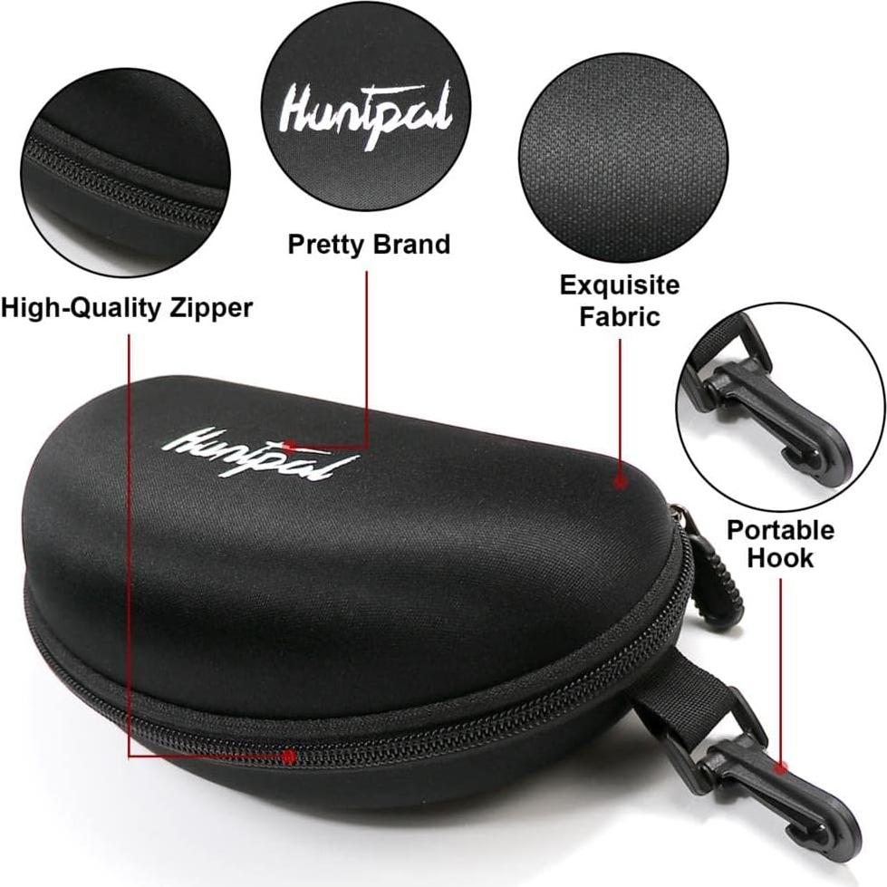 Gafas de Seguridad HUNTPAL con 4 Lentes Intercambiables