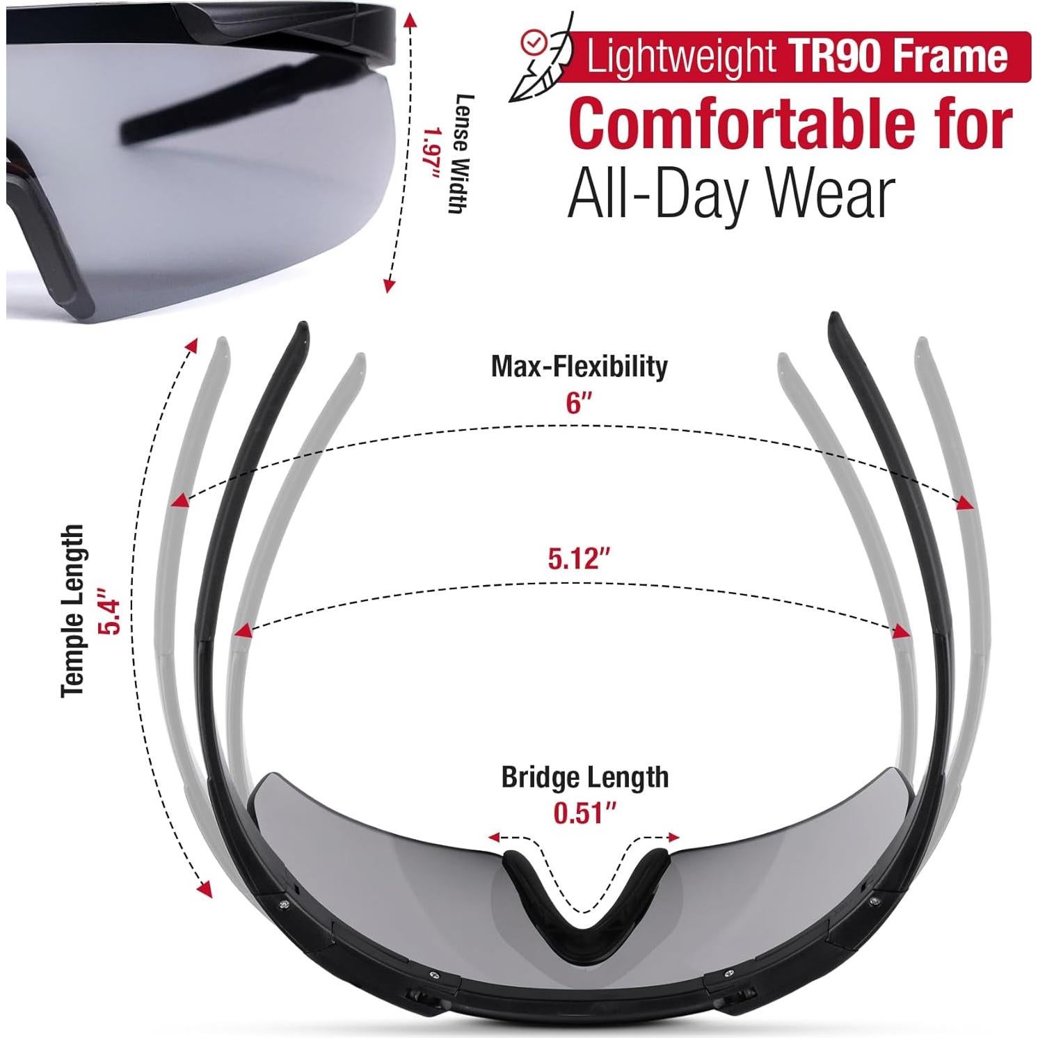 Gafas de Tiro EclipseOptics UV400 con Lentes Resistentes