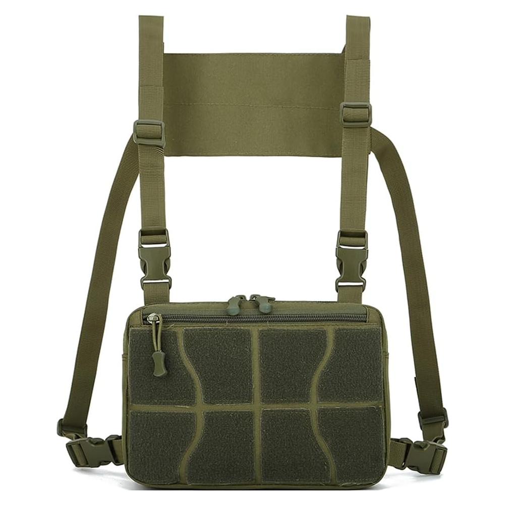 Mochila Táctica de Pecho MiOYOOW Verde 26x17x4cm Resistente