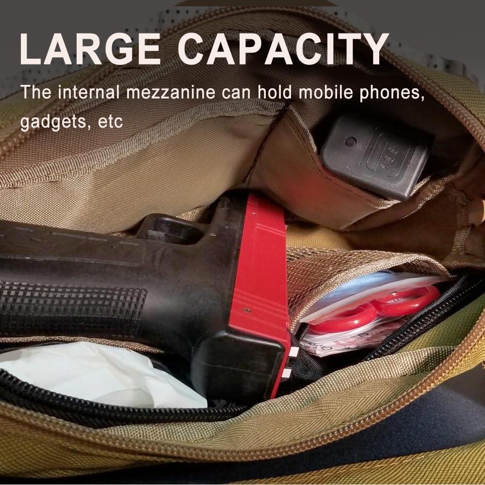 Mochila Táctica de Pecho MiOYOOW Verde 26x17x4cm Resistente