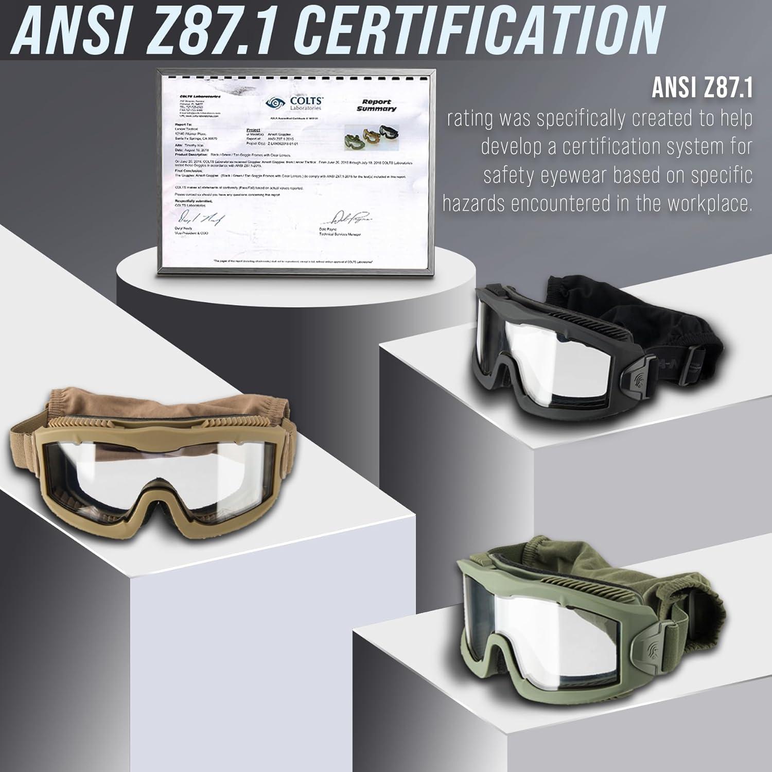 Gafas de Seguridad Tácticas Lancer Tactical AERO Antivaho