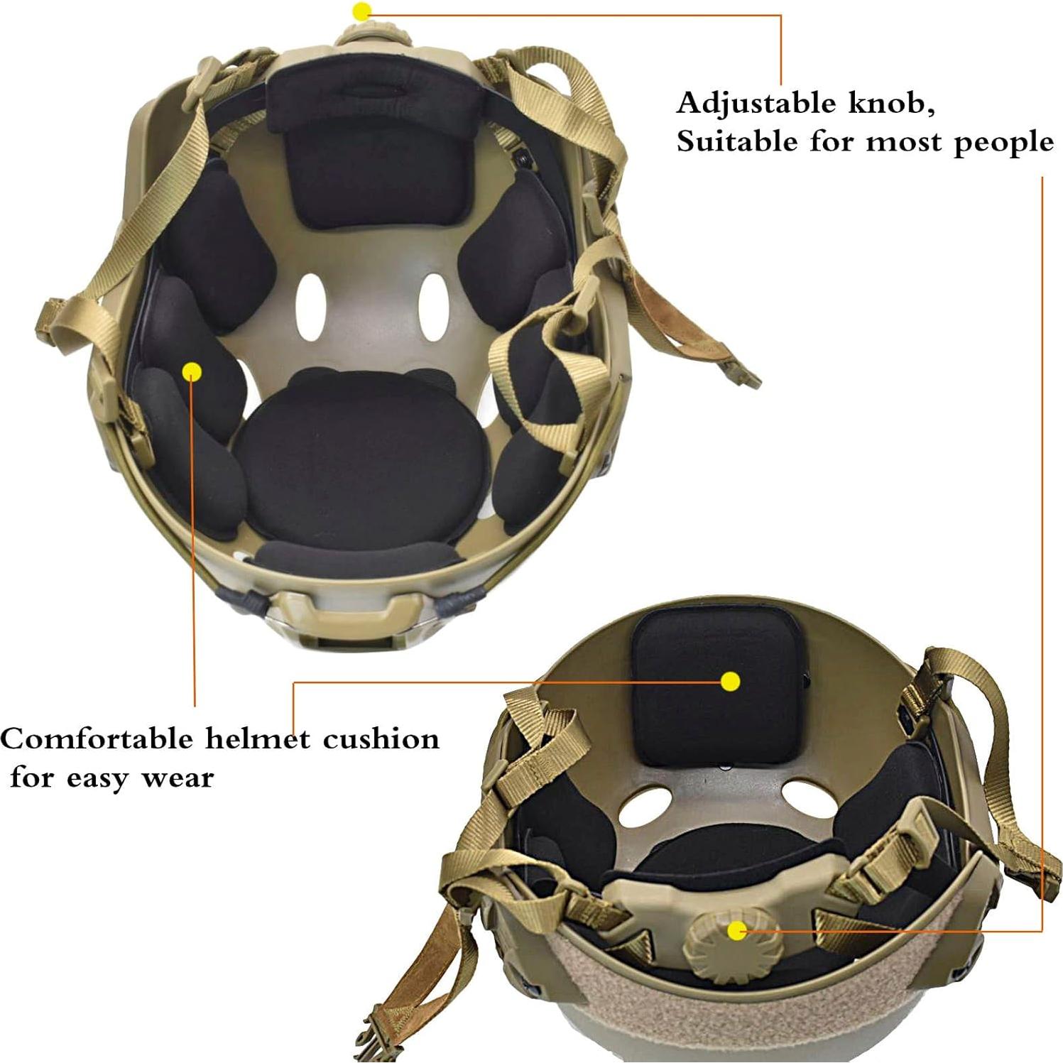 Máscara Táctica Completa JFFCESTORE con Casco y Lentes Claros