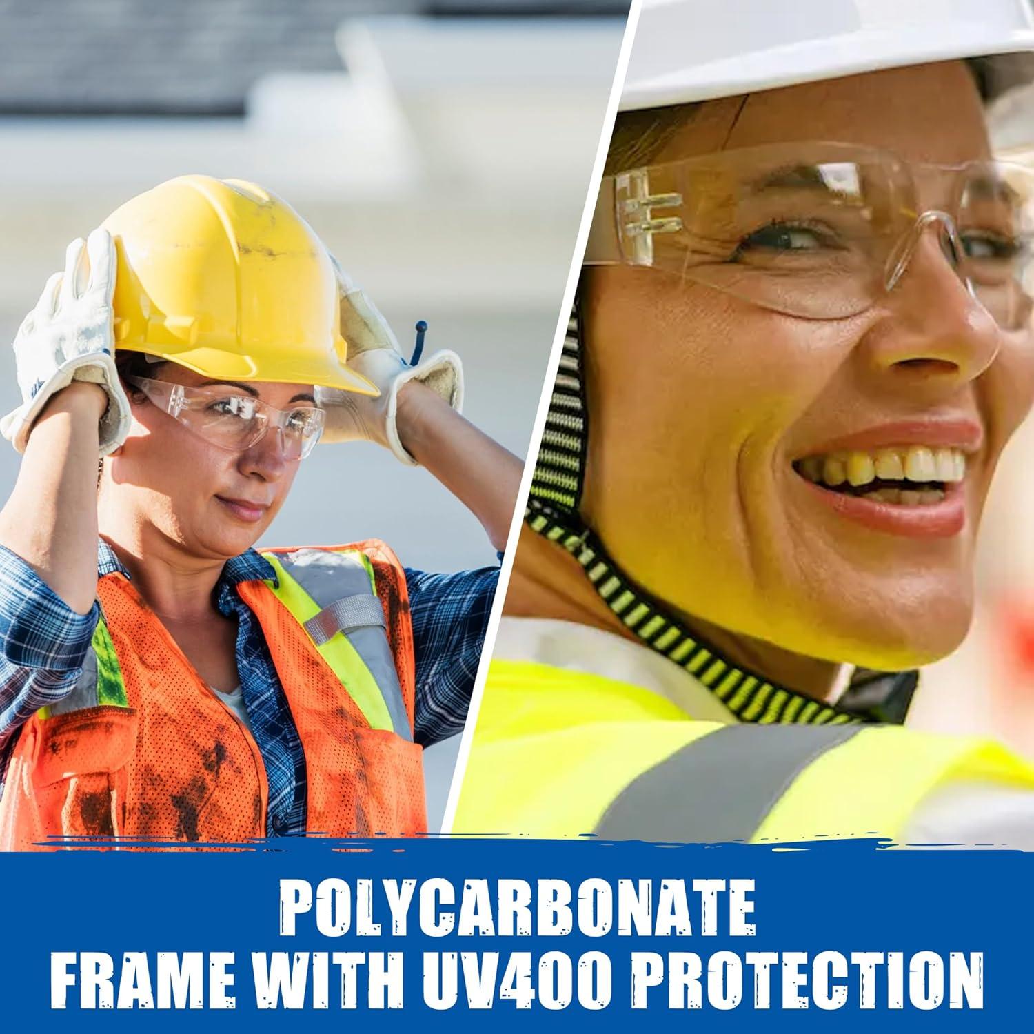 Gafas de Seguridad Rugged Blue SC-260 Claras ANSI Z87