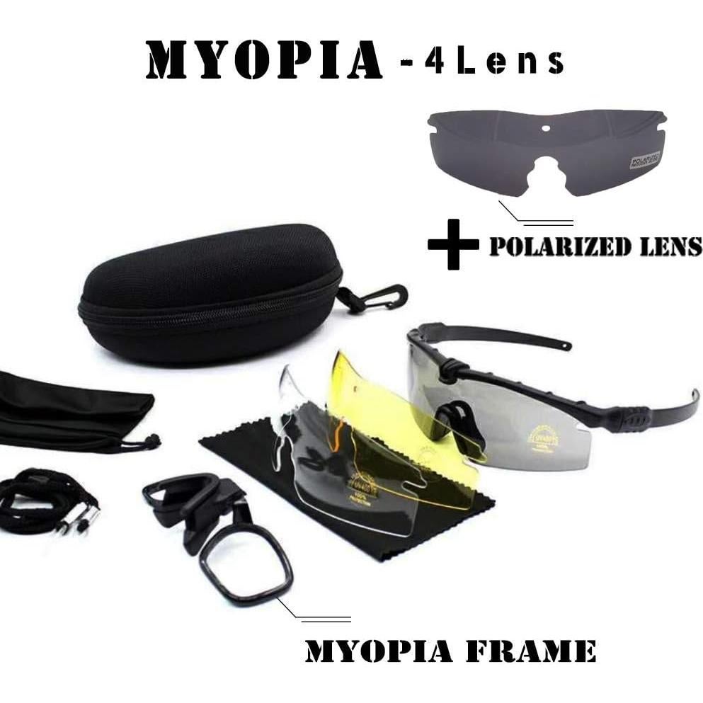 Gafas Tácticas Polarizadas Tryway con 4 Lentes Intercambiables