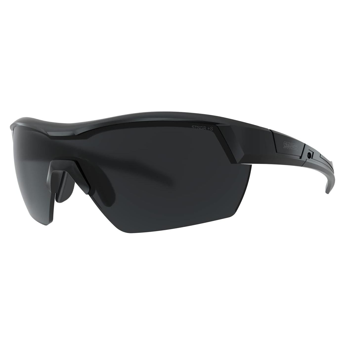 Gafas de sol tácticas STNGR Lo-Drag con lentes ahumados y claros