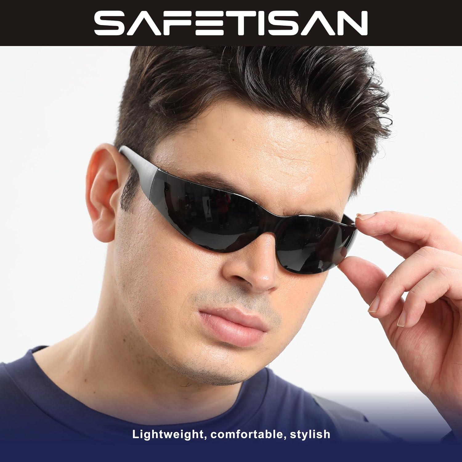 Gafas de Seguridad Tinteadas SAFETISAN - Paquete de 24 UV