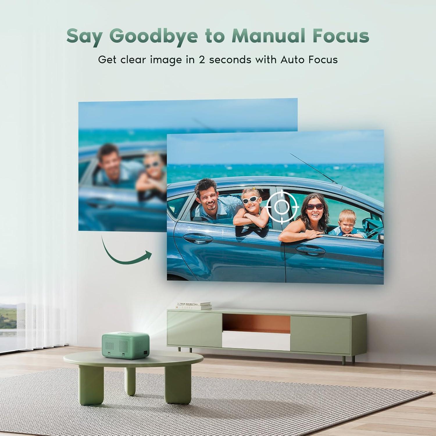 Proyector 4K TMY P38 Auto Enfoque WiFi Bluetooth 1.60kg