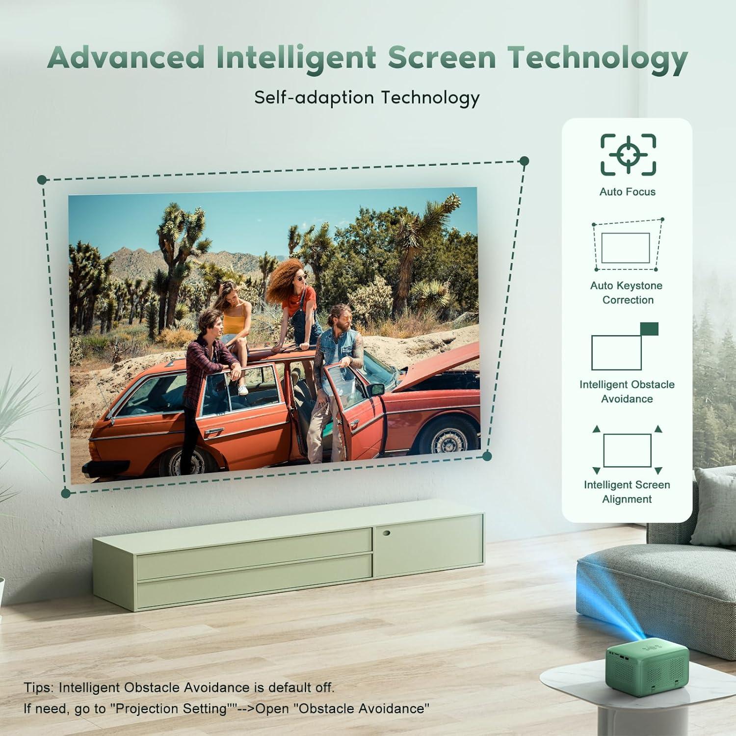 Proyector 4K TMY P38 Auto Enfoque WiFi Bluetooth 1.60kg