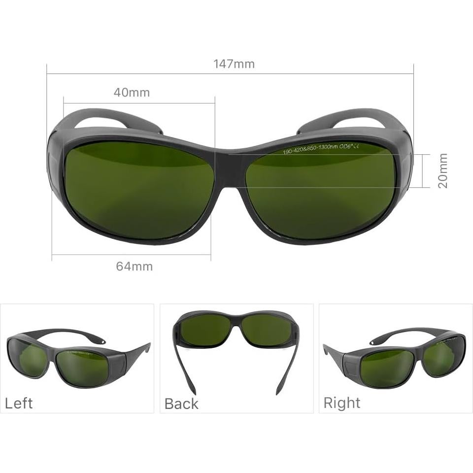 Gafas de seguridad láser Cloudray 1064nm OD 6+ CE
