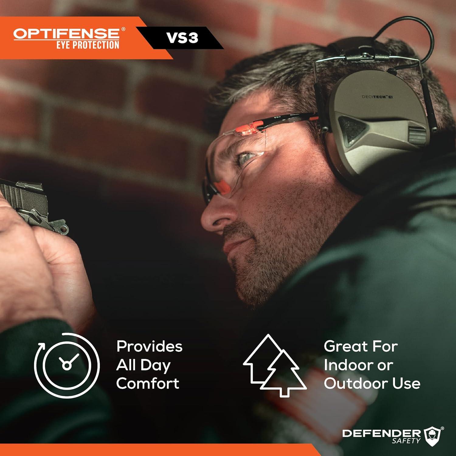 Gafas de Seguridad OPTIFENSE VS3 Anti Fog Claras/Tintadas