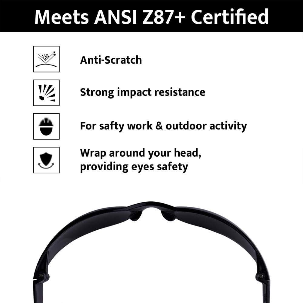 Gafas de Seguridad ROAR Humo 12 Pares Lente Resistente