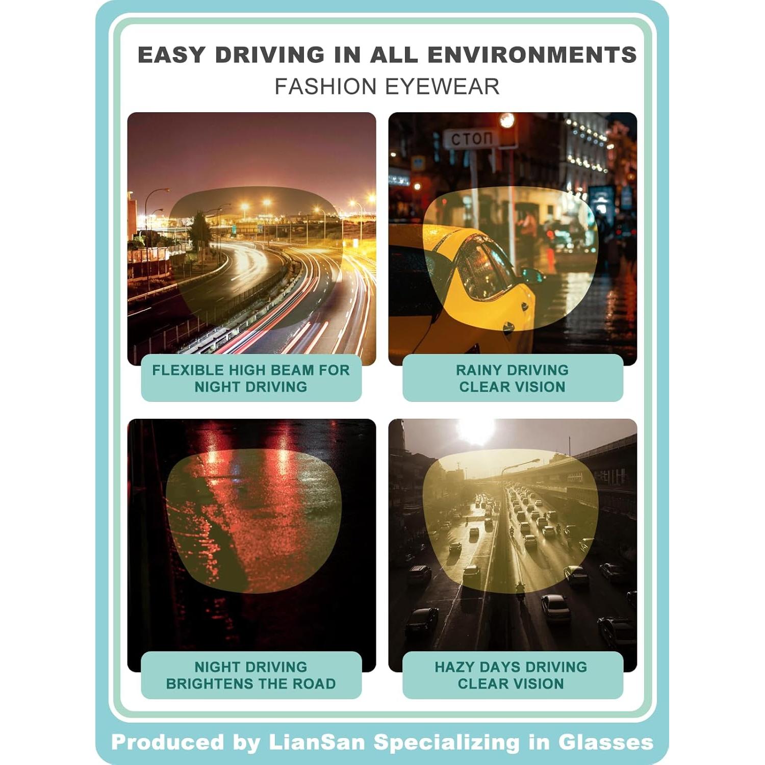 Gafas de Seguridad LianSan UV400 para Hombres y Mujeres