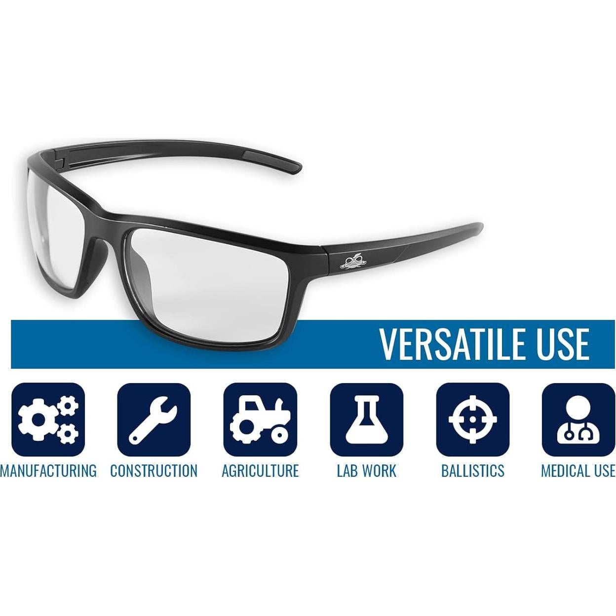 Gafas de Seguridad Bullhead Pompano BH2761AF Antivaho Lentes Claros