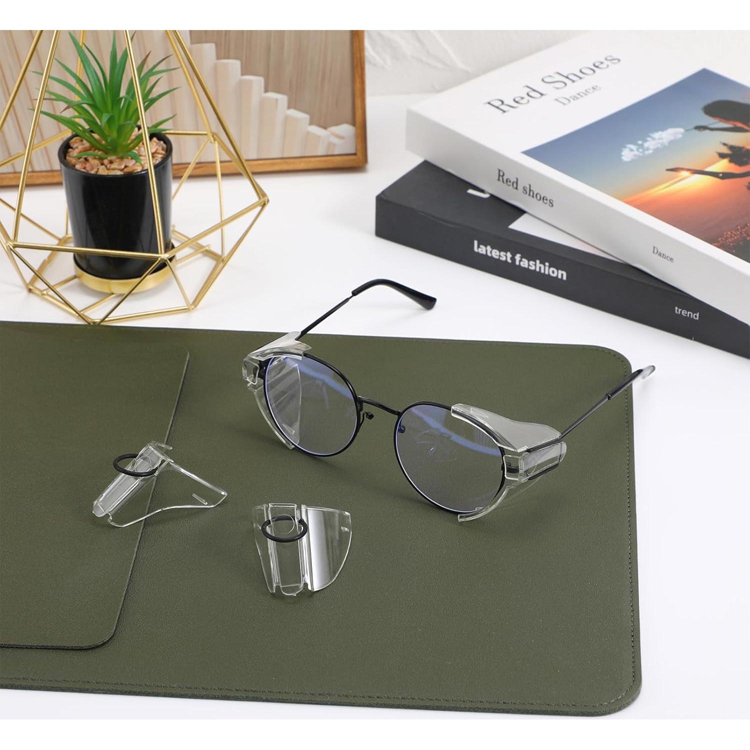 Escudos Laterales de Gafas IMIKEYA - 2 Pares Transparentes