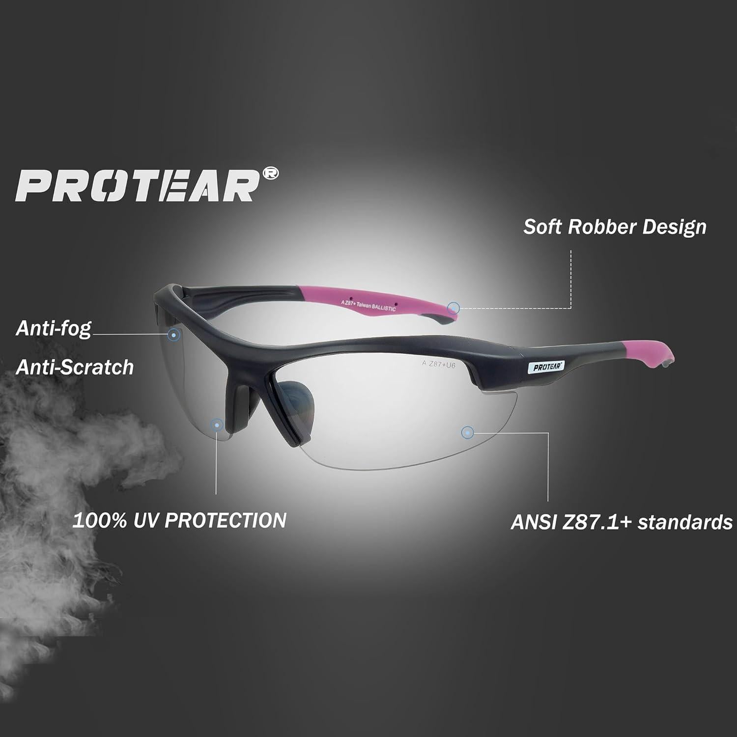 Gafas de Seguridad PROTEAR Anti UV 100% Transparentes