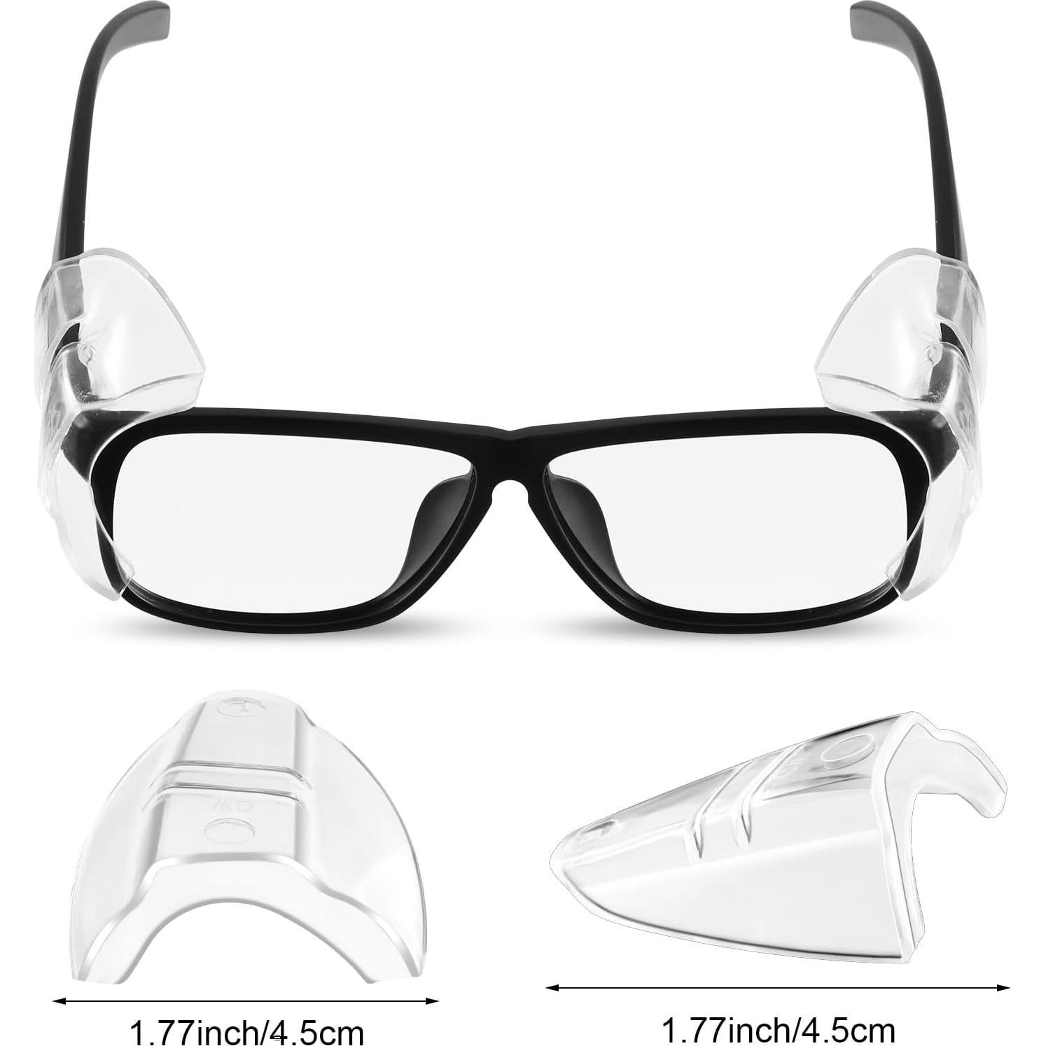 4 Pares de Protectores Laterales para Gafas COMNICO Transparentes