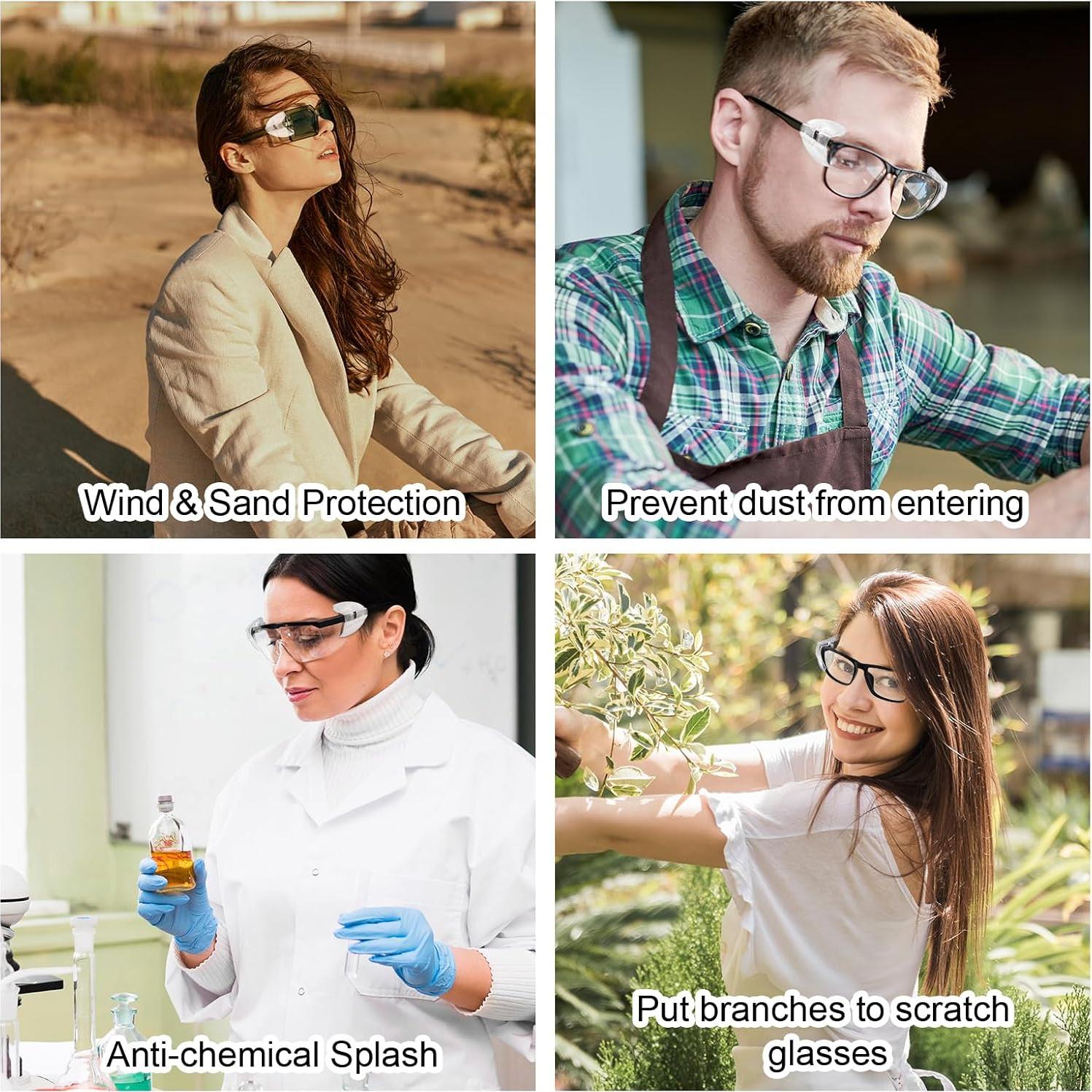 4 Pares de Protectores Laterales para Gafas COMNICO Transparentes