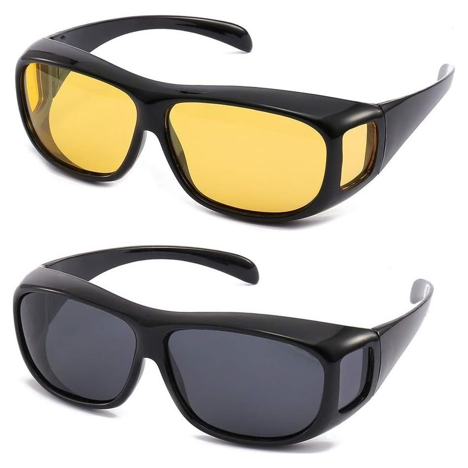 Gafas de Prescripción Unisex HD Gemgoo - 2 Piezas Día y Noche