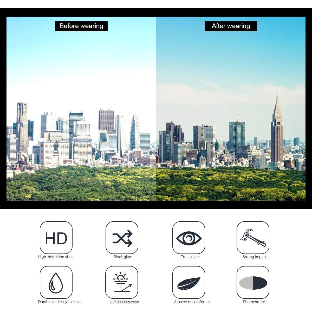 Gafas de Sol Polarizadas Fotoquímicas UV400 MIRYEA - Unisex