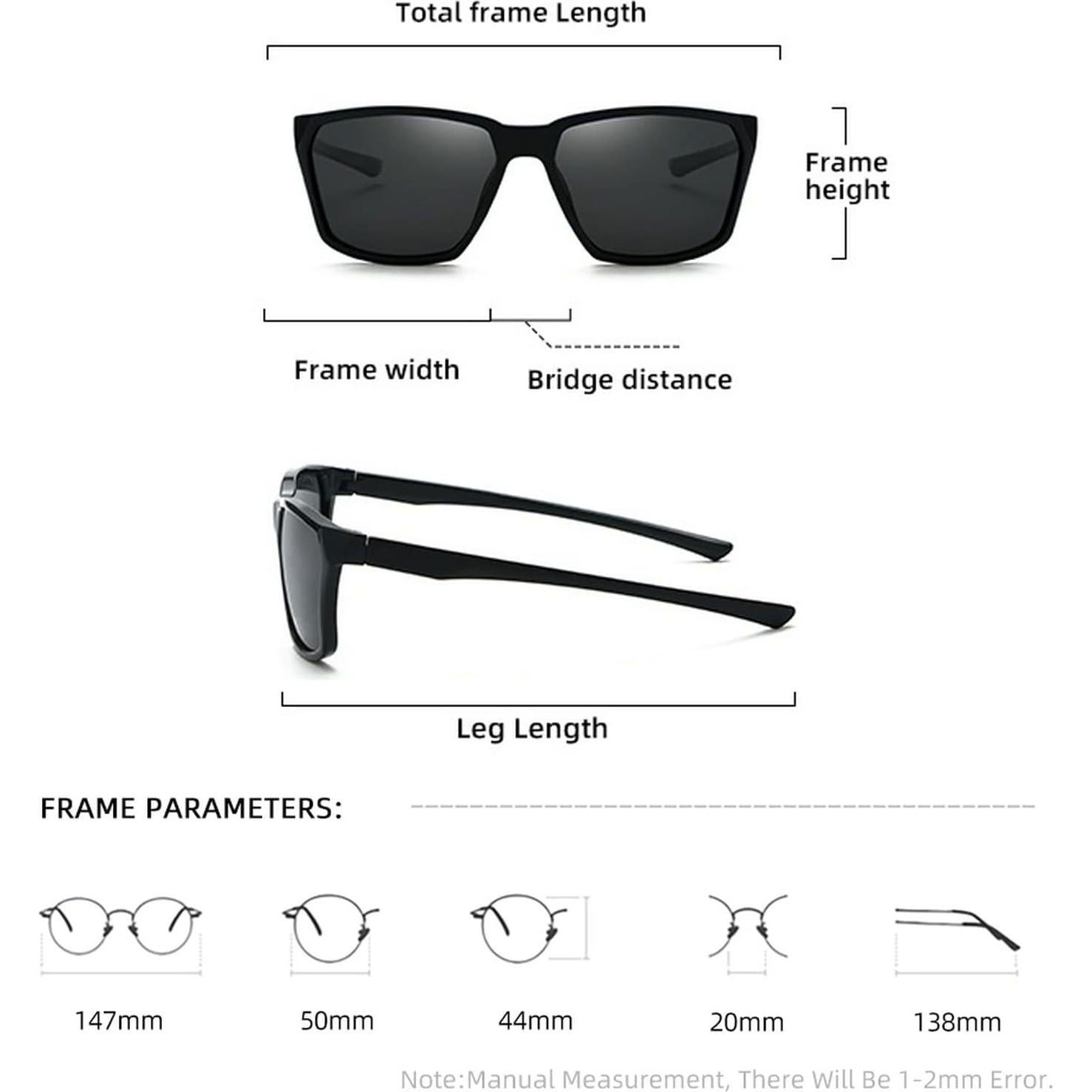 Gafas de Sol Polarizadas Laureles UV400 con Lentes Amarillas 1.5x