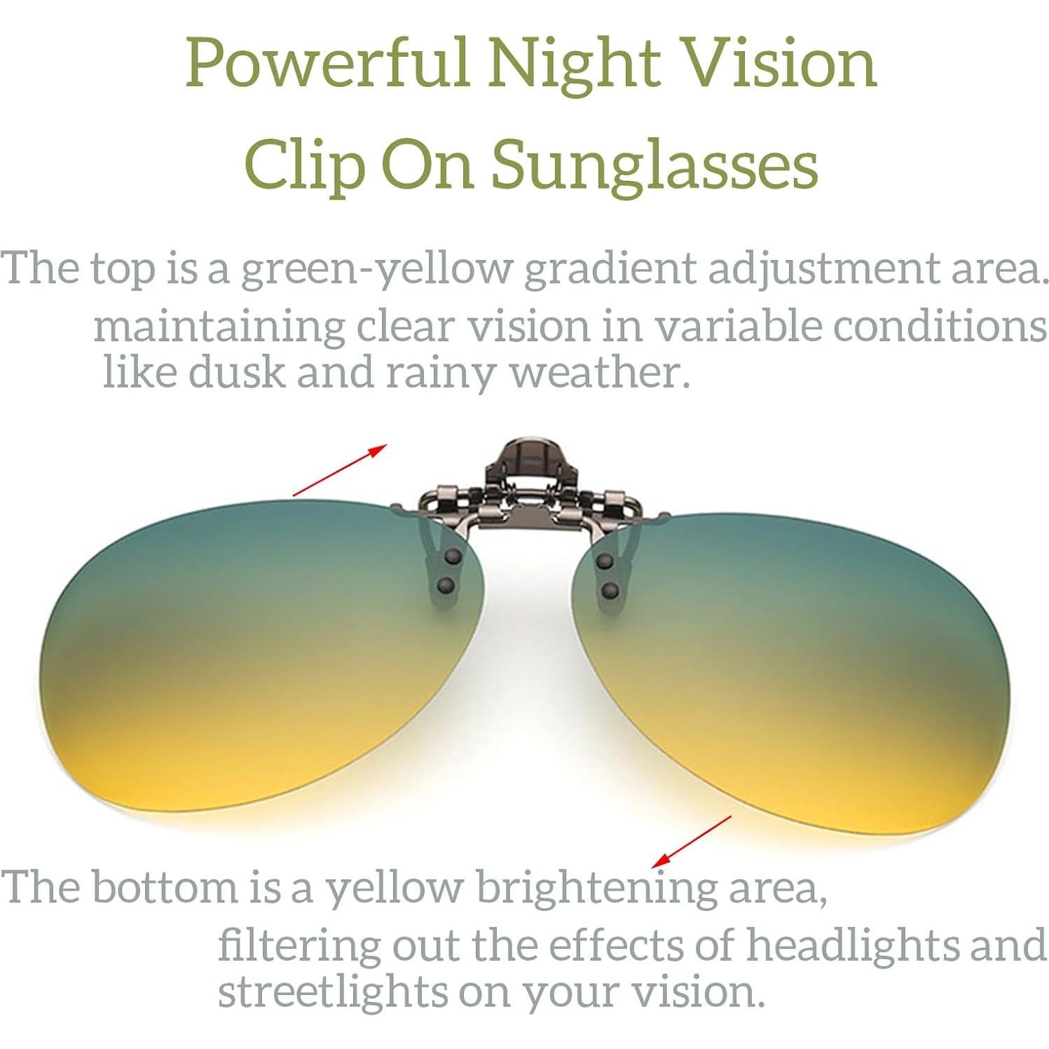 Gafas de sol clip-on polarizadas ESSSO - 2 pares UV400