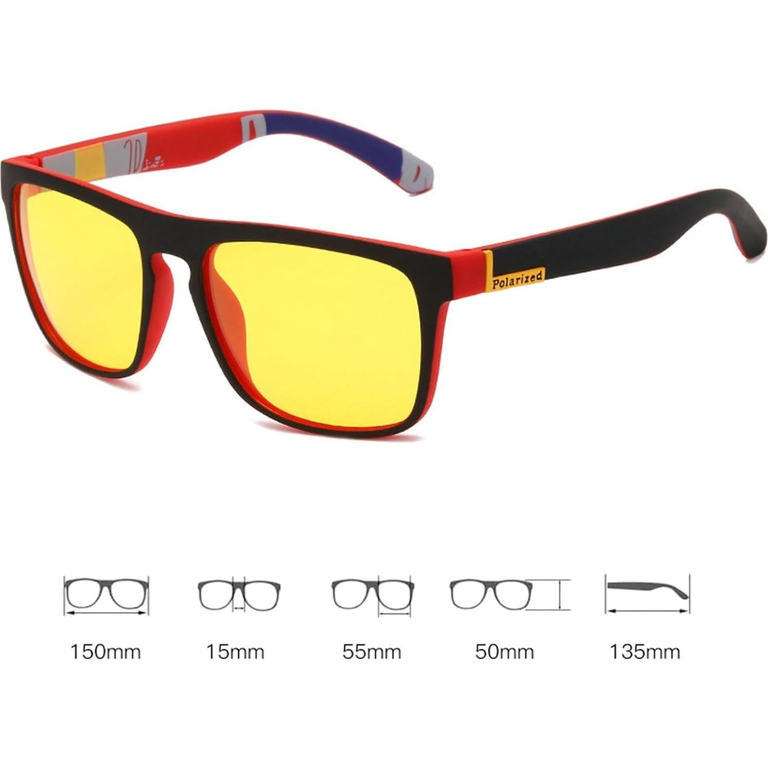 Gafas de Sol Polarizadas Laureles 1.5x Visión Nocturna Unisex