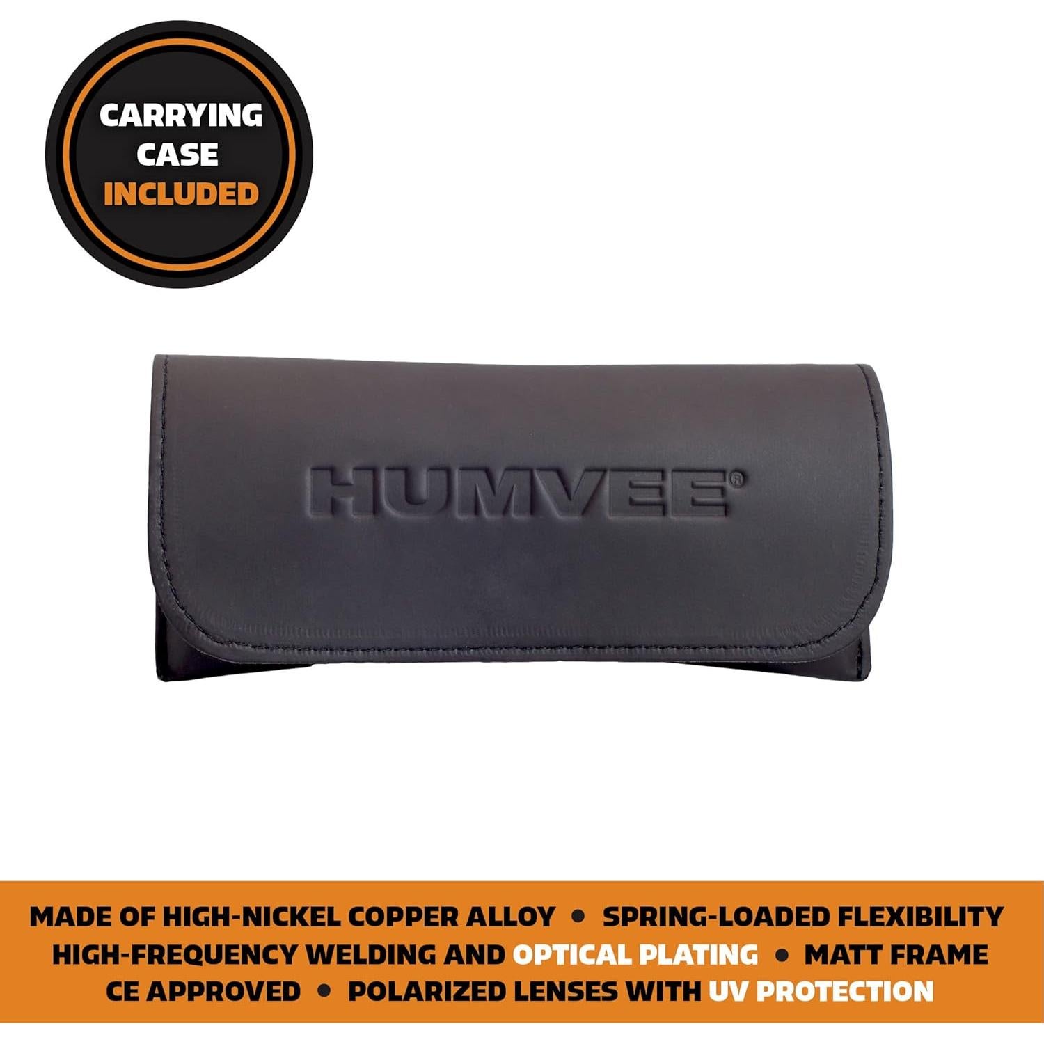 Gafas de Sol Piloto Polarizadas Humvee UV400 Marco Dorado 52mm