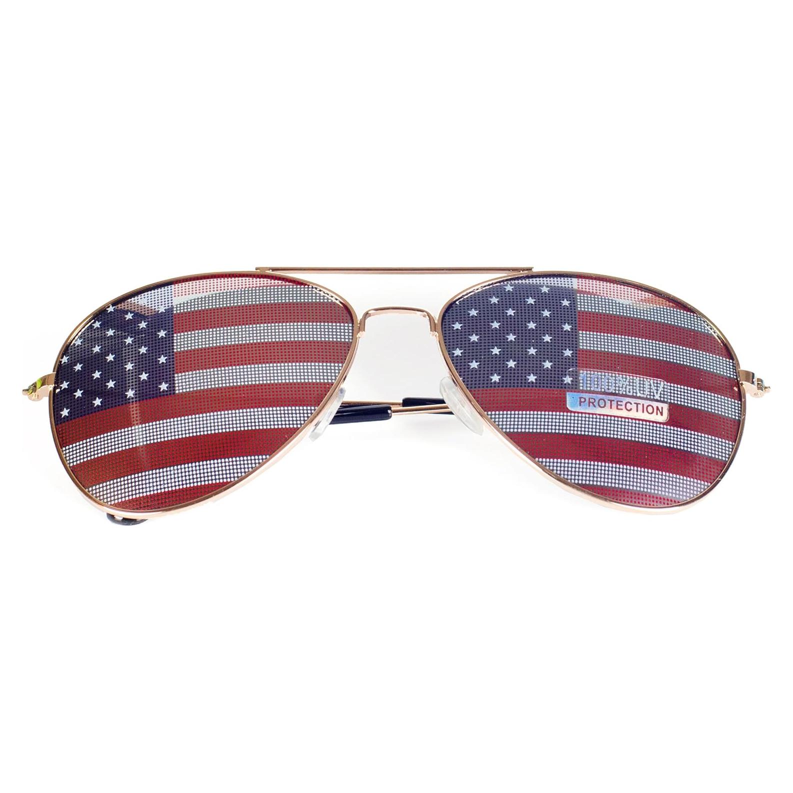 Gafas de sol decorativas espejo bandera americana Goson