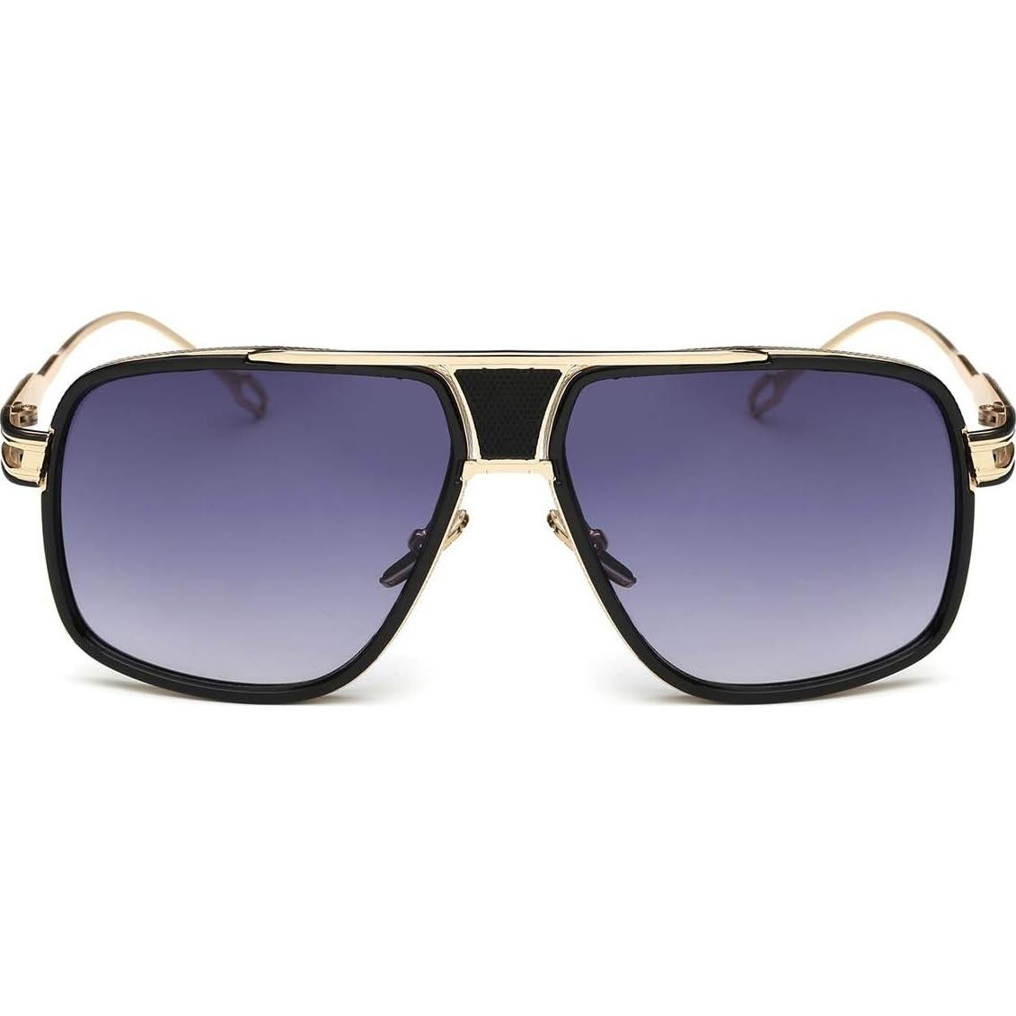 Gafas de sol Dollger para hombres grandes con marco dorado