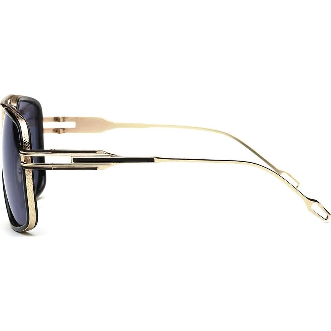 Gafas de sol Dollger para hombres grandes con marco dorado