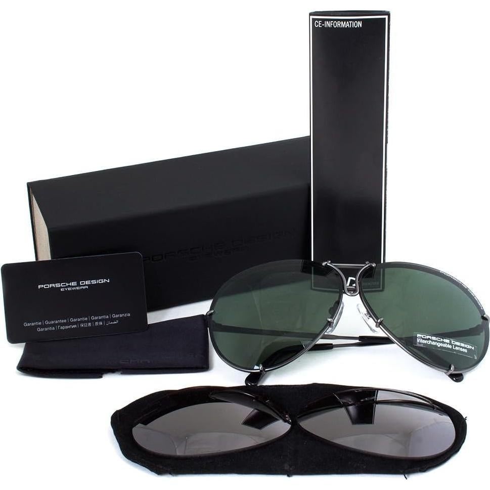 Gafas de sol Porsche Design P8478C Gris Mate 66mm Intercambiables
