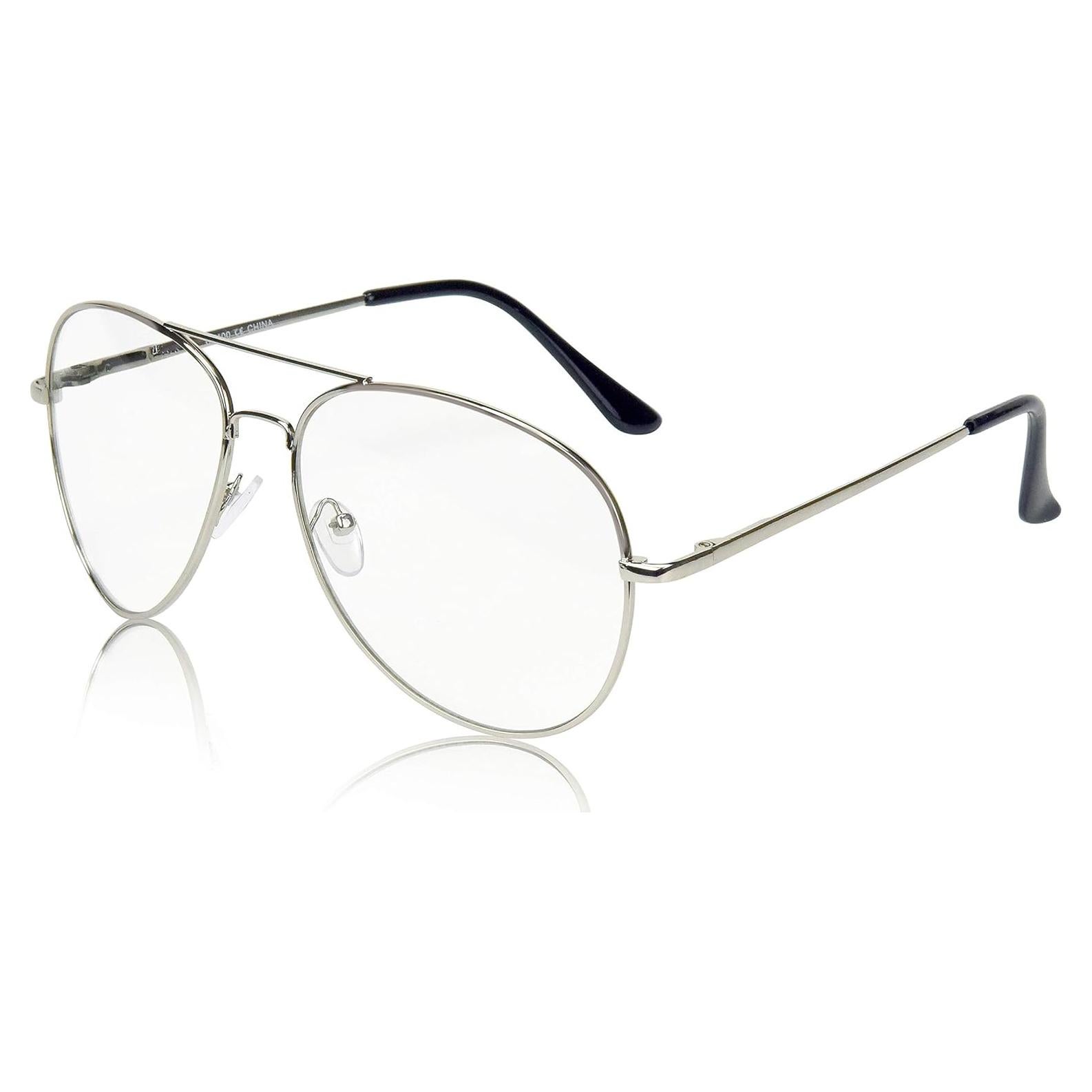 Gafas de Sol Aviador SunnyPro Lente Claro Marco Metálico UV400