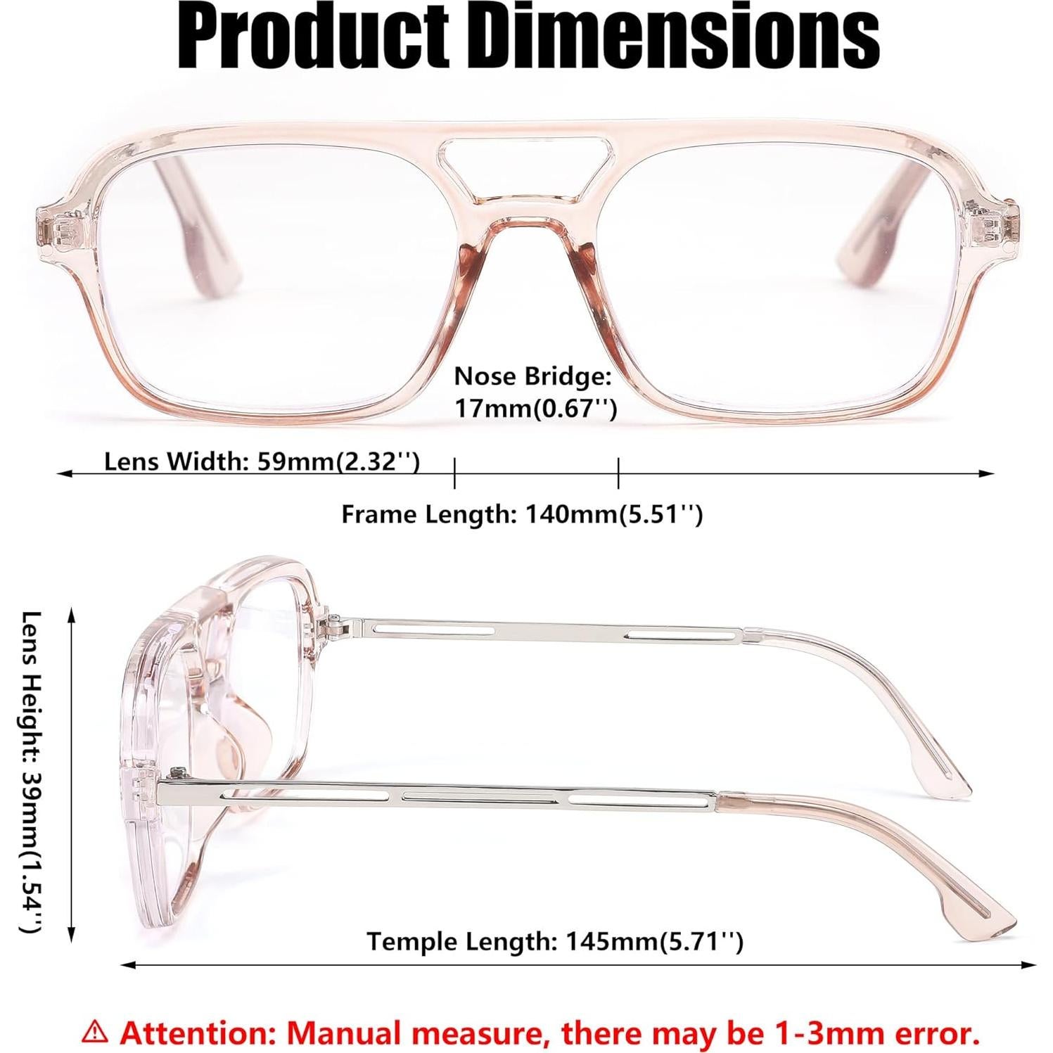 Gafas de Lectura FEISEDY Retro Cuadradas Anti Luz Azul +2.00