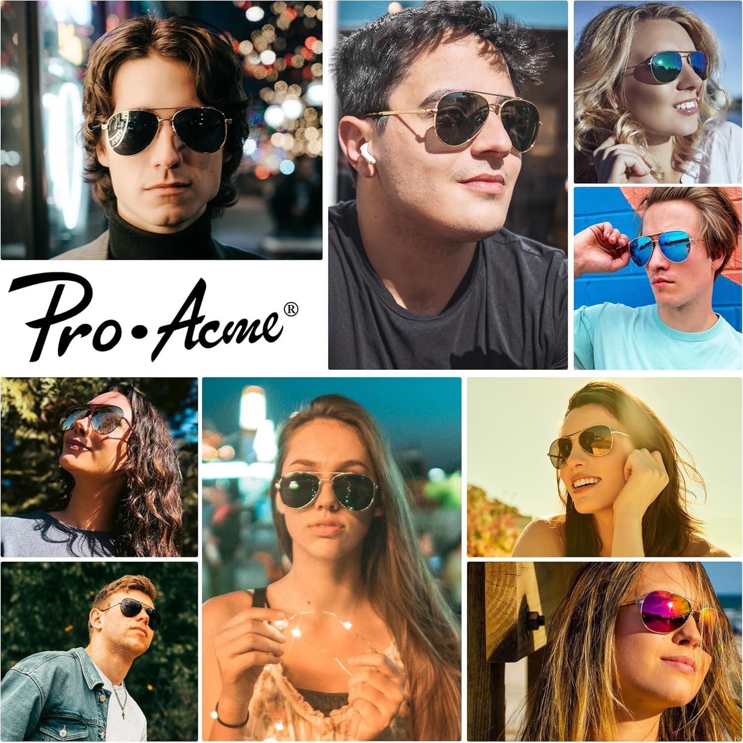 Gafas de sol aviador polarizadas Pro Acme UV 400 57mm
