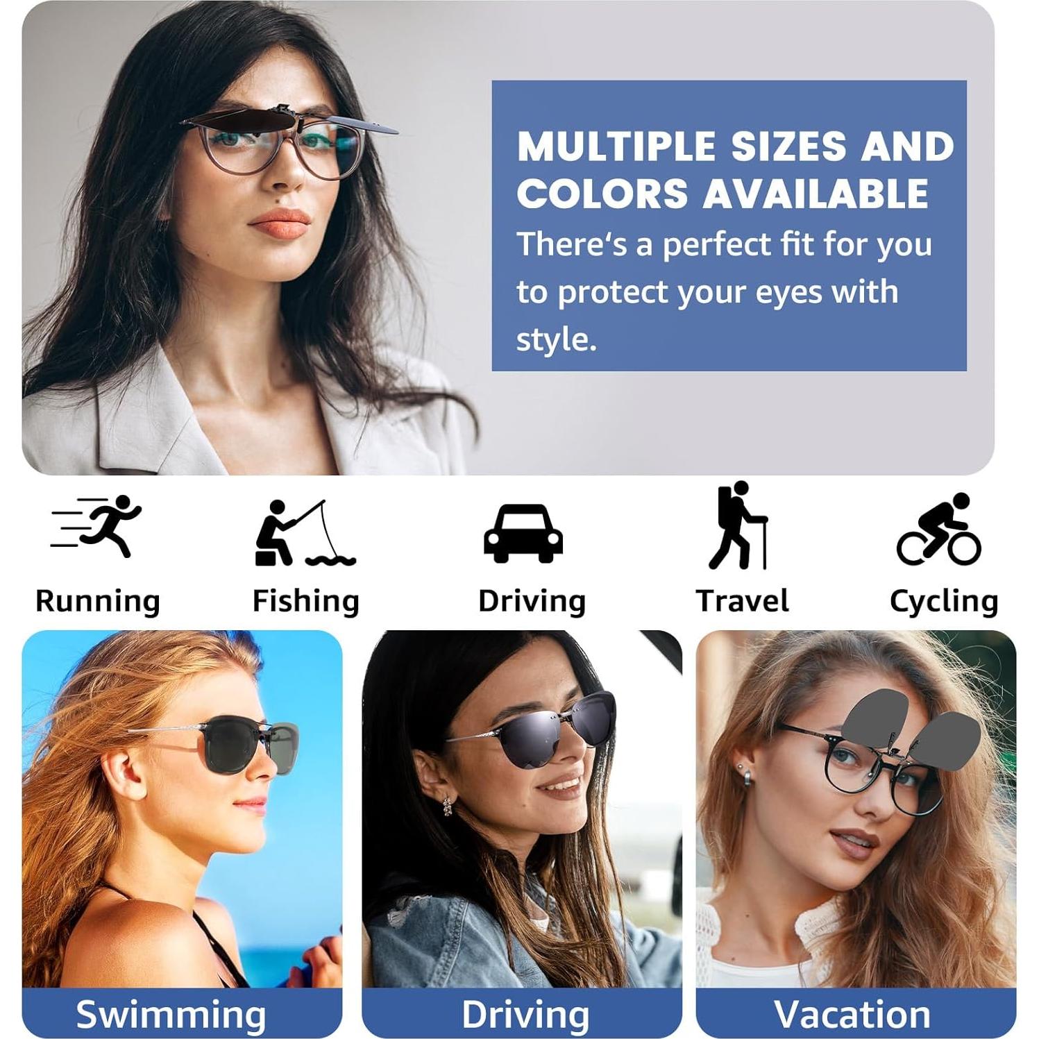 Gafas de sol clip-on polarizadas Xfeel para monturas recetadas