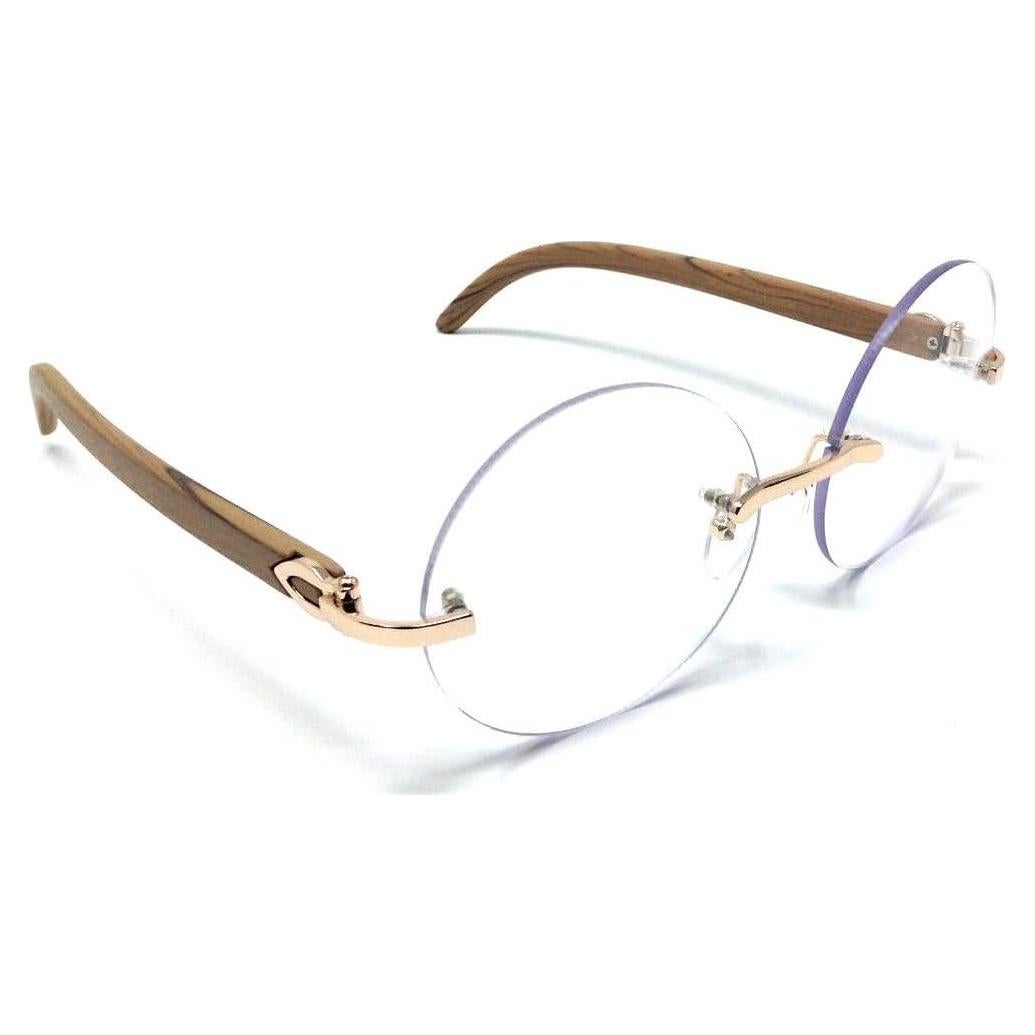 Gafas de Sol Aviador Dweebzilla Sin Montura Lentes Transparentes