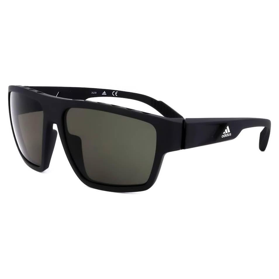 Gafas de sol Adidas SP0008 para hombres negro mate 61mm