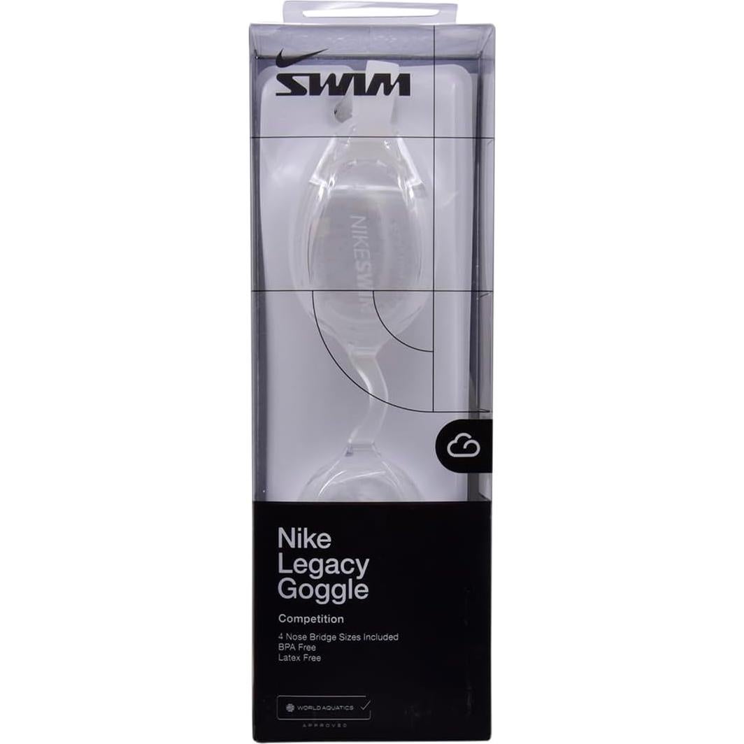 Gafas de natación Nike Legacy Transparentes y Negras
