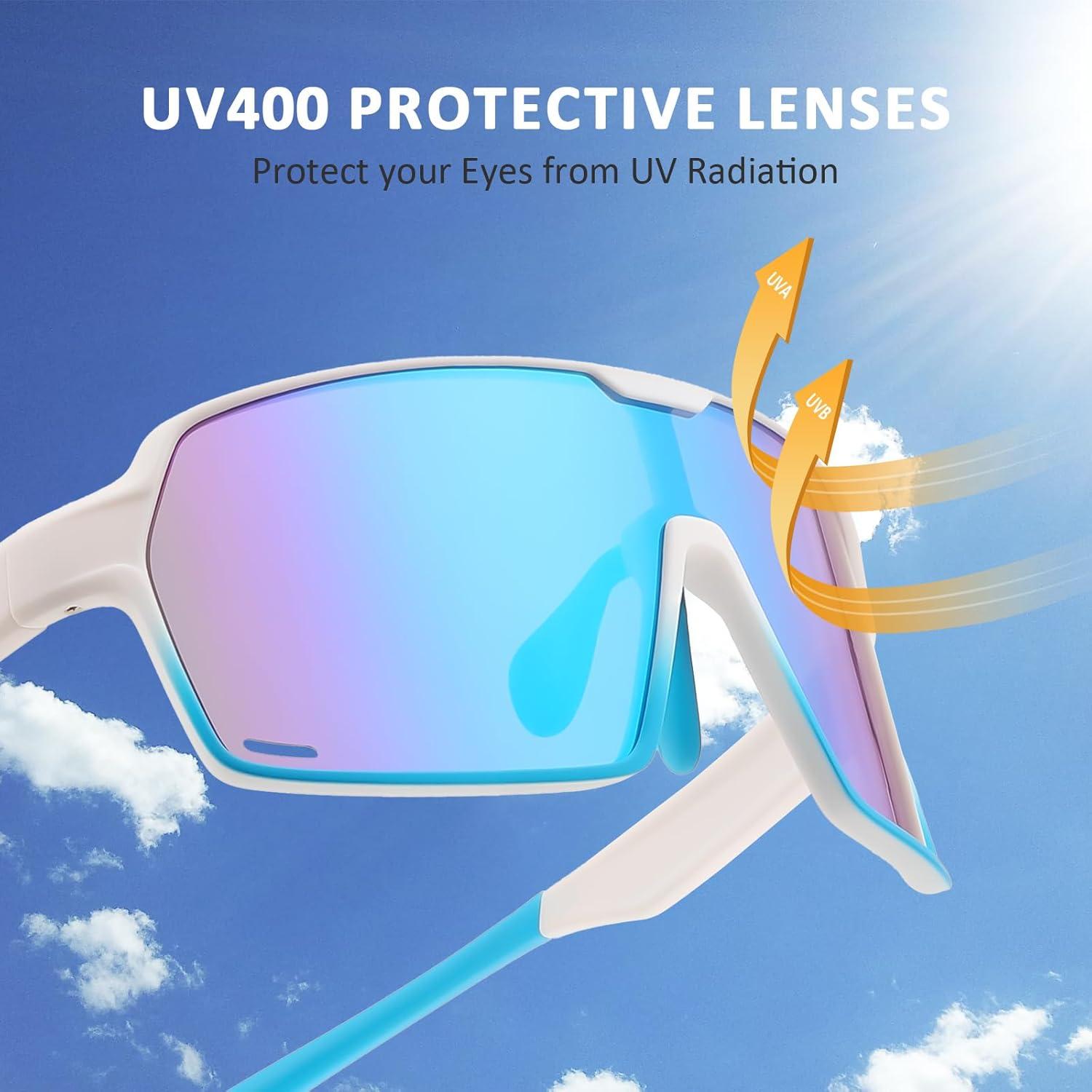 Gafas de sol deportivas Karsaer UV para jóvenes unisex