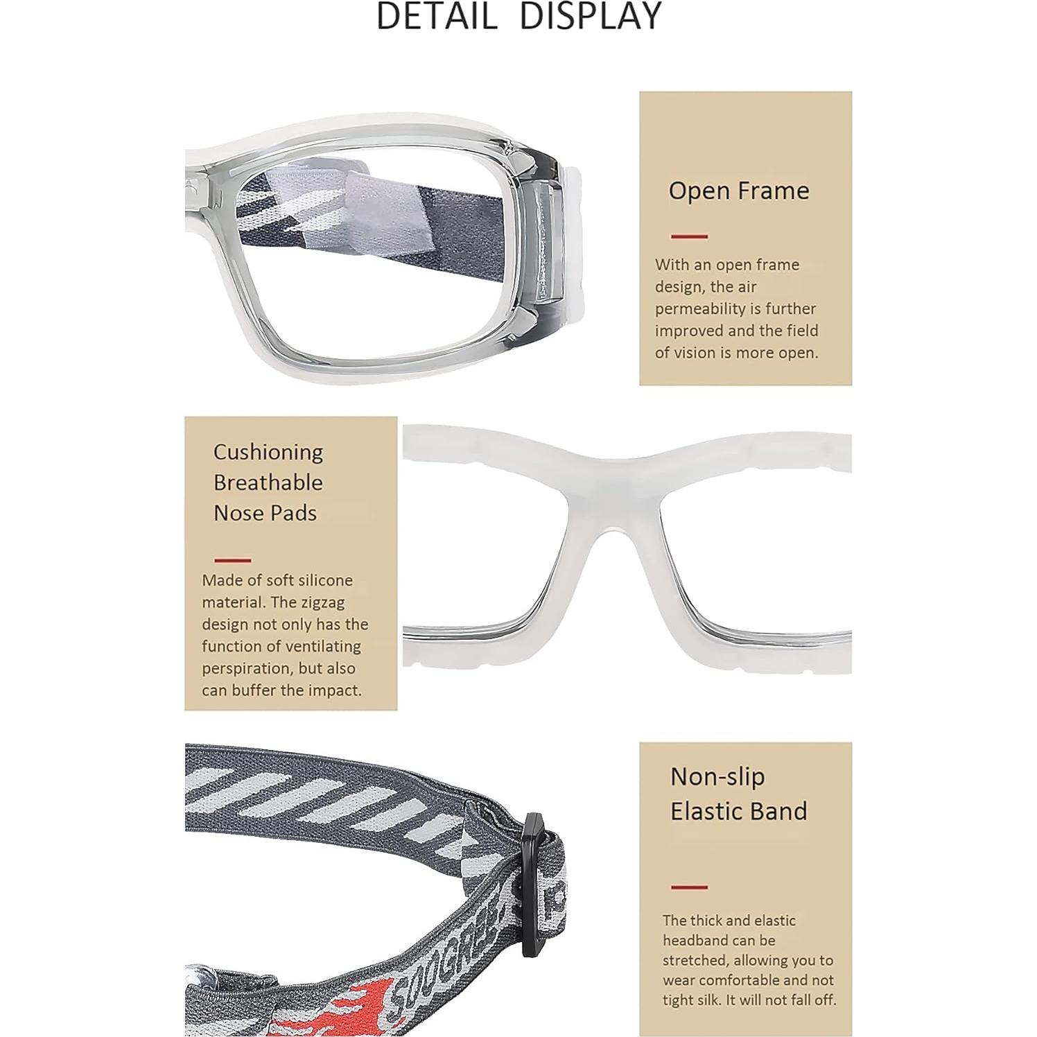 Gafas de baloncesto SooGree G8122 con protección anti-vaho