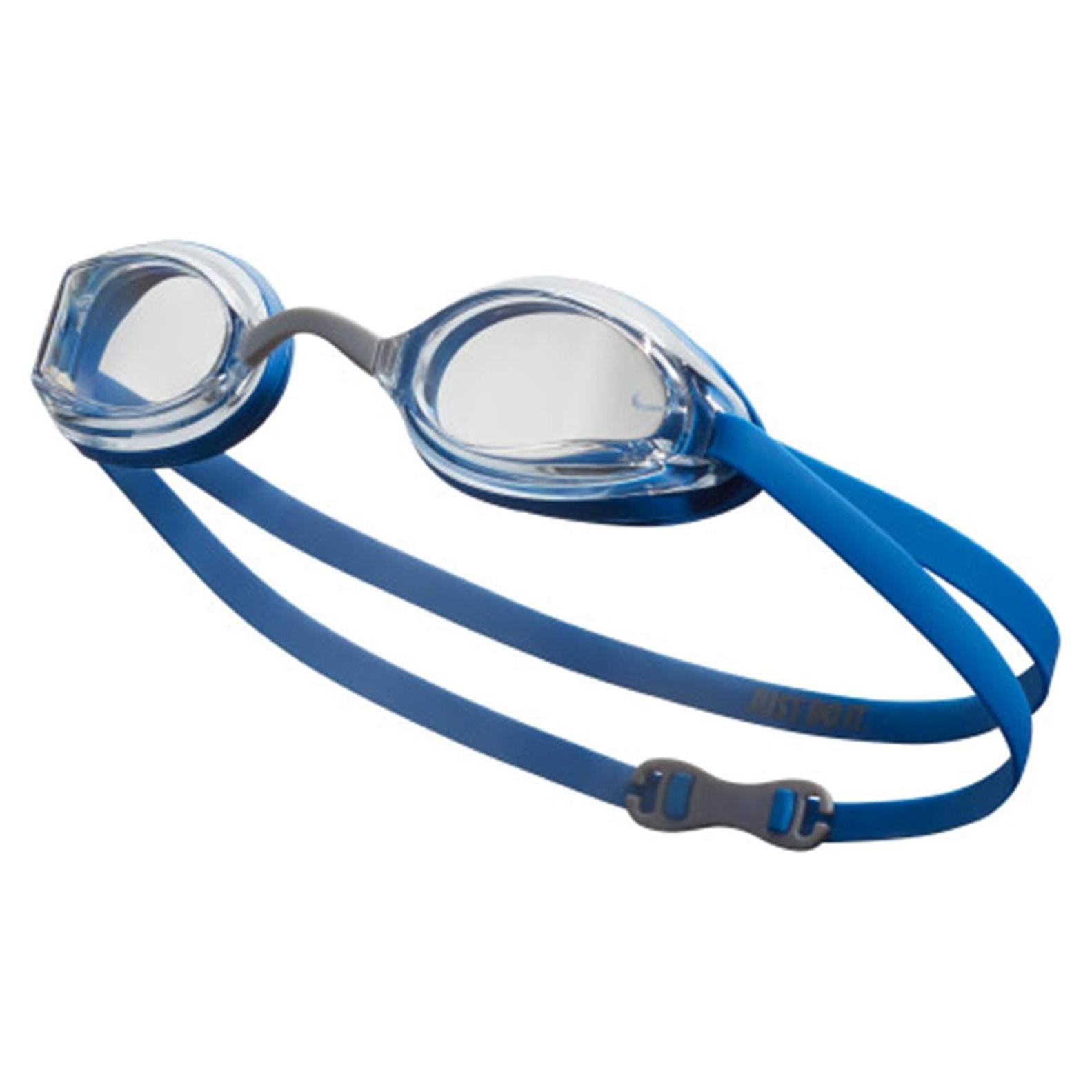 Gafas de Nadar Nike Legacy Unisex, Lentes Curvados, Color Claro