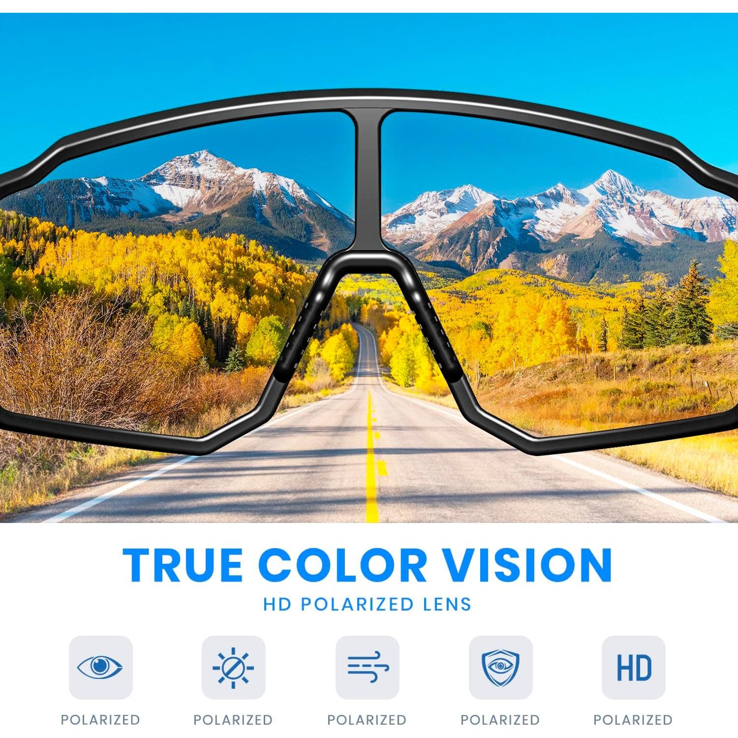 Gafas de sol deportivas SPOSUNE TR90 UV400 polarizadas