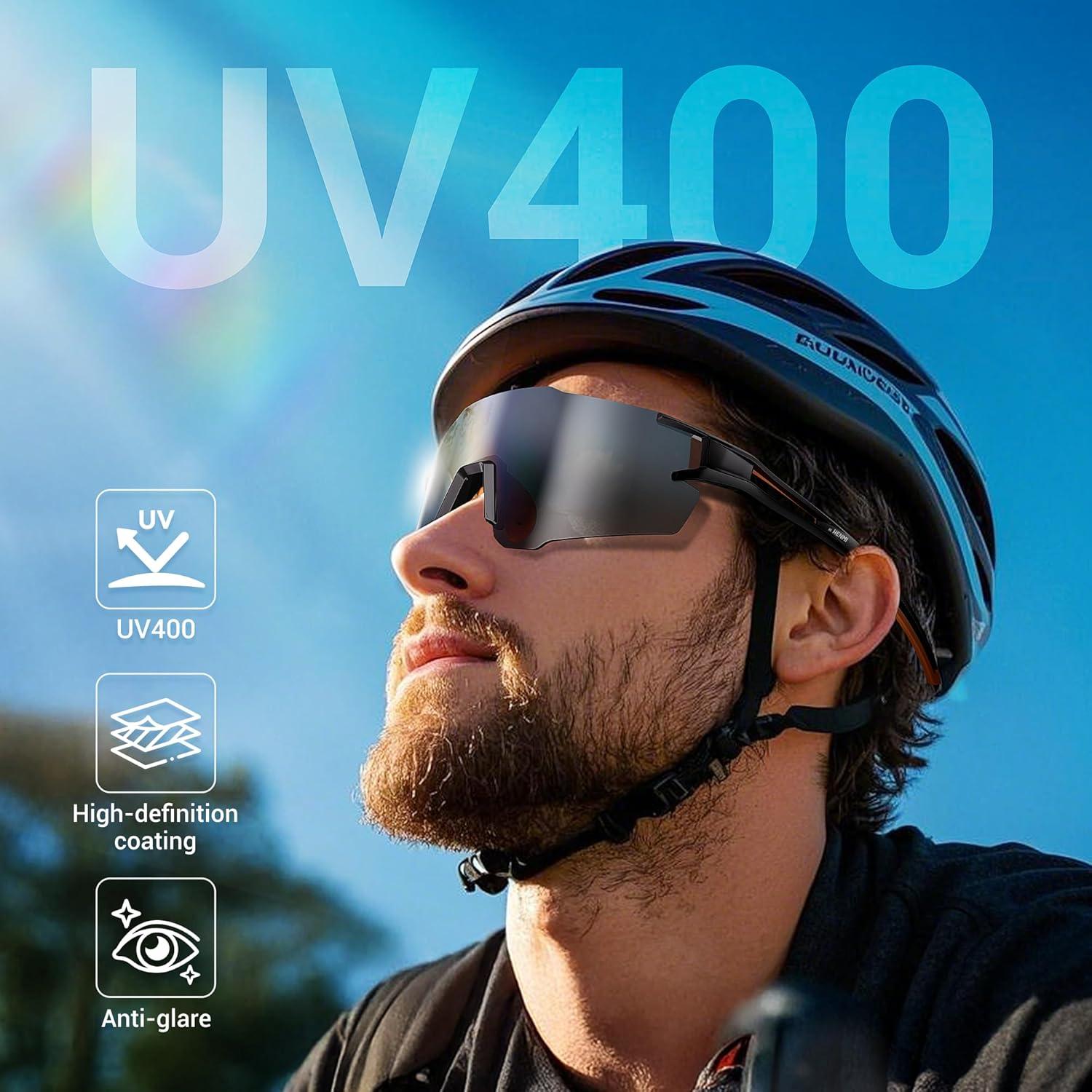 Gafas de sol deportivas HENMI polarizadas UV400 unisex